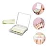 SOESFOUFU 2sets Tea Oil Blotting Paper Mirror and Refill Sheets Portable Makeup Oil-absorbing Paper for Oily Skin Facial Blotters to Control Shine and Reduce Pores view 2