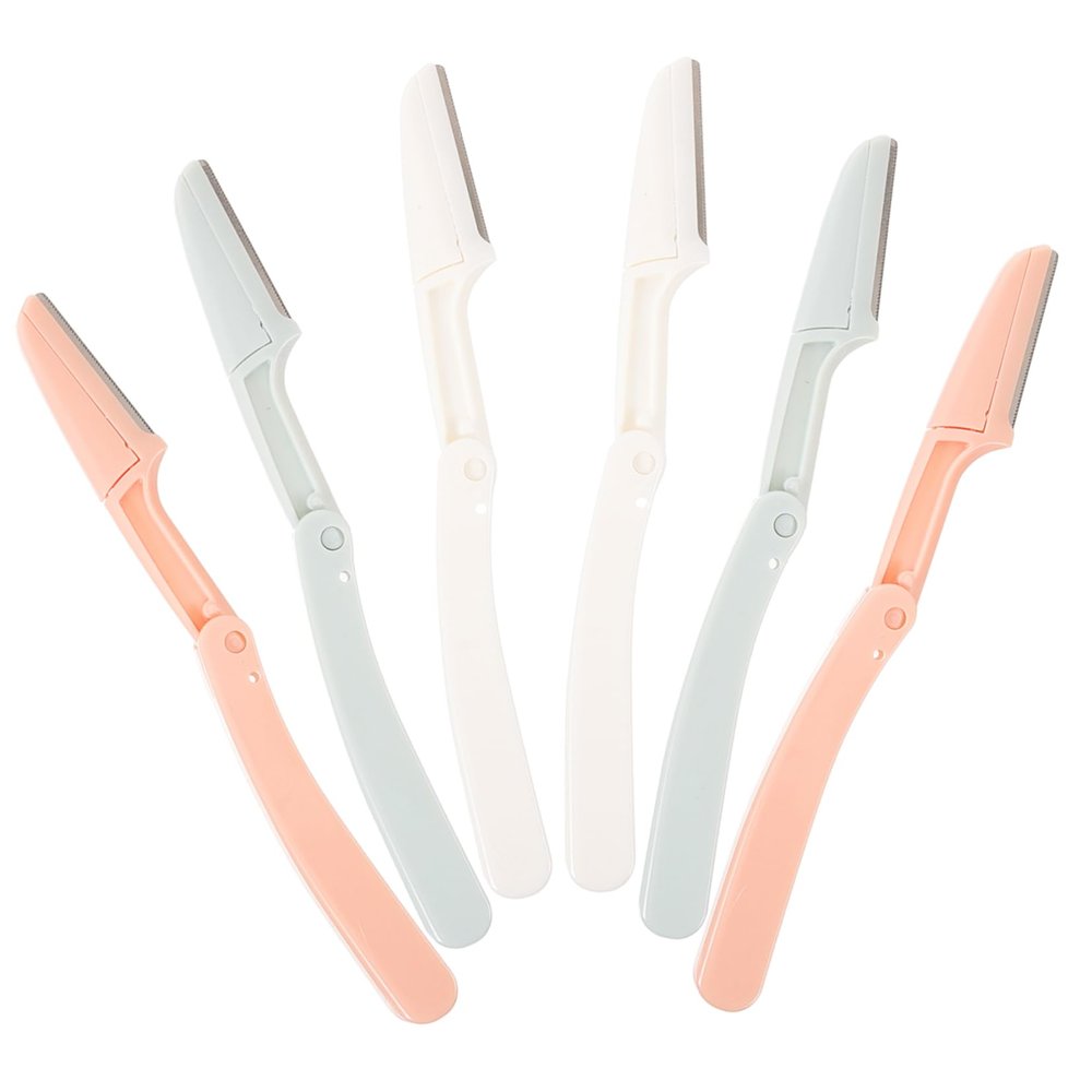 SOESFOUFU 12pcs Portable Eyebrow Trimmer Kit for Women for Precise Grooming for Eyebrow and Facial Hair Removal Lightweight and Easy to Store
