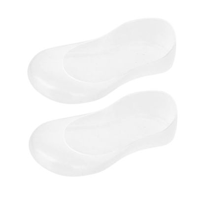 HAPINARY White Silicone Gel Moisturizing Socks for Foot Care Ultra-Thin Heel Protectors Washable Foot Crack Pads