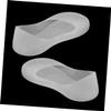HAPINARY White Silicone Gel Moisturizing Socks for Foot Care Ultra-Thin Heel Protectors Washable Foot Crack Pads view 2