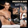 ENSSU Manscape Body Hair Trimmer for Men, Pubic Groin Hair Trimmer for Men with Safe Blade, Cordless Ball Shaver w/Light, Charging Dock, Waterproof Body Groomer Man, LED Display, 1H Charge,Green view 2