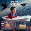 EvolutionUSA 6pc Epic Superhero Bath Bombs for Kids with Toys Inside & 6pc Space Bath Bomb Set with Toy Bundle, Organic Children Bath Bombs for Boys & Girls, Superhero & Gazlaxy Bath Balls for Kids view 3