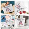 50th 1974 Makeup Bag for Women, Creative Birthday Cosmetic Bag Liner Zipper Design Linen Makeup Bag Funny Birthday Gift for Her Aunt Mom Sister Best Friend view 3