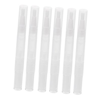 6 Pack Empty Lip Gloss Pens 3ml PP Twisting Tube Refills
