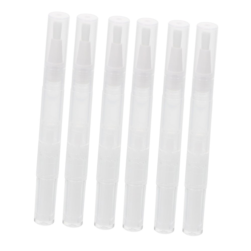 6 Pack Empty Lip Gloss Pens 3ml PP Twisting Tube Refills