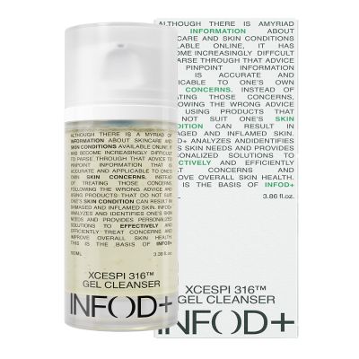INFODPLUS XCESPI316 Gel Cleanser  Exosome & Walnut Powder | Foaming Korean Face Wash for Deep Pore Cleansing, Blackhead Care & Hydration