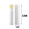 50PCS 5G White Plastic Empty Lip Balm Tubes DIY Lipstick Containers with Cap Round Homemade Lip Salve Tubes Holder Dispenser for Travel Business Trip view 2