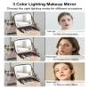 Chomeiu Makeup Bag with LED Mirror, Travel Makeup Case for Women and Makeup Artists Cosmetic Organizer Large Make Up Bags with Light Up Mirror, 3 Color Lights, Adjustable Dividers, Light Checkerboard view 4