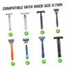 Beatifufu Shaving Razor Stand Aluminum Alloy Razor Base Tidy Clean Bathroom Supply view 3