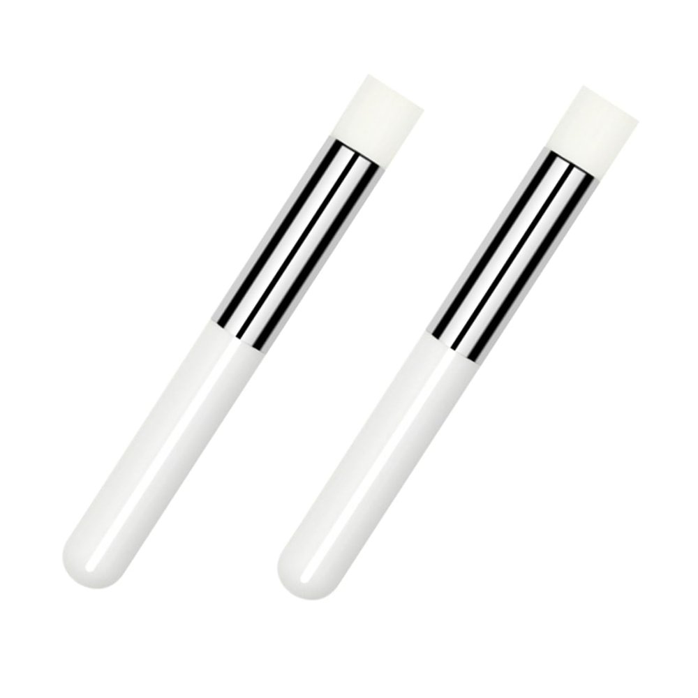 Didiseaon 2pcs Mini Concealer and Lip Smudge Brush Blending Tool for Lip Balm Gloss and Foundation for Makeup Application and Eye Shadow Blending