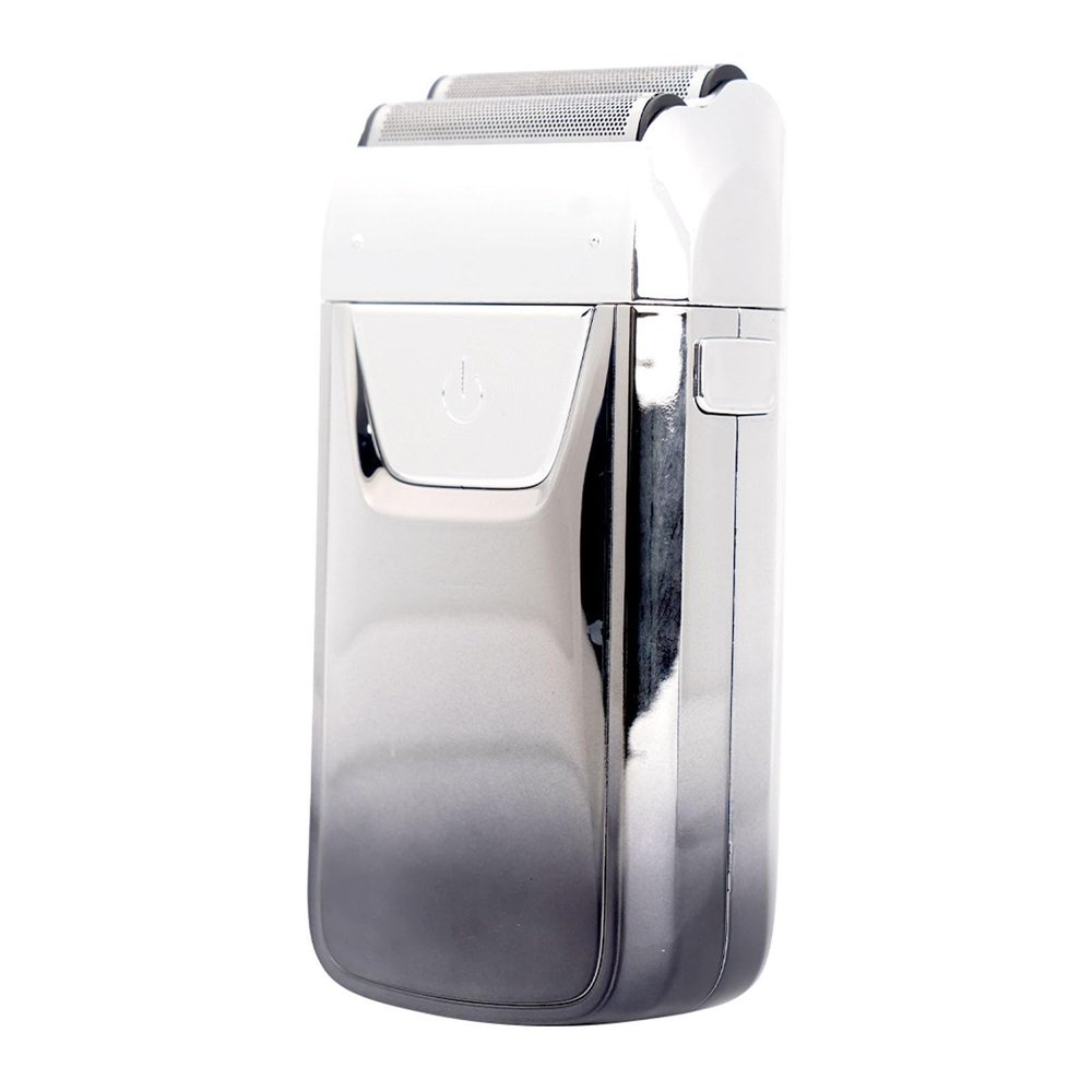 Close Shave Electric Foil Shavers for Men Electric Foil Hair Clipper Dual Floating Head LED Display Close Gromming Rechargeable Foil Hair Trimmer HT 918 (Silver)