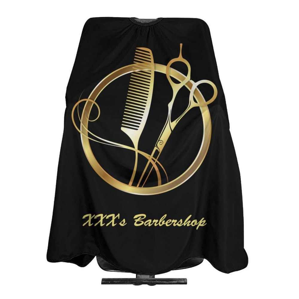 Custom Barber Cape - Add Your Photo, Text, Logo for Personalized Hairdresser Cape - Men's Customized Hair Cutting Cape for Home Salon and Barbershop