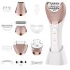 Bikini Trimmer for Women Electric and 6 in 1 Bikini Shaver Set Painless Rechargeable Womens Body Shavers Set for Nose Eyebrows Beard Pubic Hair view 2