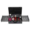 AreMOLO Barber Case,Portable Beauty Professional Barber Case,Barber Briefcase Tool Box with Scissor Pocket & Compartments,Large Capacity Travel Hair Stylist Tools for Storing Scissors, Makeup,Jewelry view 1