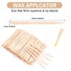EWVVSS 1200-Pcs Eyebrow Wax Sticks for Hair Removal, Small Wooden Waxing Sticks, Wax Spatulas Sticks, Precision Brow Wax Sticks, Applicator Sticks for Facial Waxing view 2