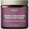 SOULSPA PURE Grape & Shea Butter Body & Foot Scrub - Rejuvenating & Antioxidant Rich Exfoliating Body Scrub for Glowing Skin, 10 oz view 1
