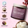 SOULSPA PURE Grape & Shea Butter Body & Foot Scrub - Rejuvenating & Antioxidant Rich Exfoliating Body Scrub for Glowing Skin, 10 oz view 2