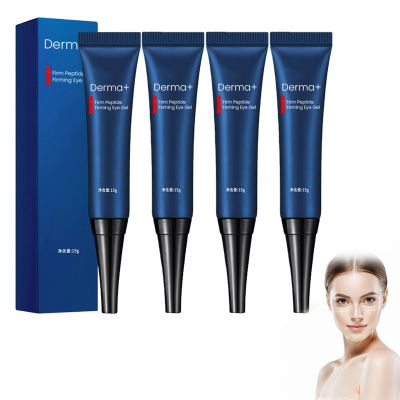 AEEHFENG Dobshow DERMA+ Firm Peptide Firming Eye Gel,Open Eyes Awaken Peptide Lifting Eye Gel,Natural Lifts Firming Eye Serum for Remove Eye Bags, Dark Circles & Eye Wrinkles (4 Pack)