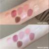 9 Color Eyeshadow Palette Makeup, Matte Glitter Shimmer Korean Eye Shadow Palettes, Highly Pigmented Long Lasting Waterproof Blendable, Knit Violet Rose Gold Purple Pink Dark Brown Glitter Eye Makeup view 3