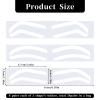 24 Pairs Eyebrow Stencils for Shaping Adhesive Eye Brow Stencils Eyebrow Shape Tape Strips, Disposable Brow Shaping Sticker Airbrush Brows Tape for Eyebrows Tinting Makeup view 2