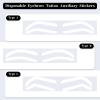 24 Pairs Eyebrow Stencils for Shaping Adhesive Eye Brow Stencils Eyebrow Shape Tape Strips, Disposable Brow Shaping Sticker Airbrush Brows Tape for Eyebrows Tinting Makeup view 3