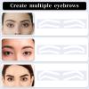 24 Pairs Eyebrow Stencils for Shaping Adhesive Eye Brow Stencils Eyebrow Shape Tape Strips, Disposable Brow Shaping Sticker Airbrush Brows Tape for Eyebrows Tinting Makeup view 4