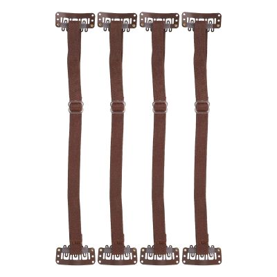 ARDKOP Facelift Bands with Clips, 4PCS Nylon Face Lifting Band with Hairclip Adjustable Elastic Belt Eye Wrinkle Removal Lifting Belt for Women Tightening