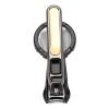 Nail Clippers, Nail Clippers for Men Nail Clipper Heavy Duty Portable Nail Cutter with Removable Magnifying Glass for Seniors (Black) view 4