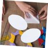 PLAFOPE 20pcs DIY Oval Cosmetic Mirror Lens Mini Unfinished Mirrors for Makeup Arts Crafts Portable for Handbag Use view 4