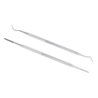 Ingrown Toenail Tool, Manicure Tools Stainless Steel Nail Picker 2pcs Ingrown Toenail Tools Dual Ends Nail File Toenail Cleaner Tools