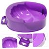 BELLIFFY 1pc Single-layer Nail Care Soaking Bowl Rectangular Manicure Bowl for Easy Nail Treatment and Cuticle Nutrition Purple for Home Salon Use view 4