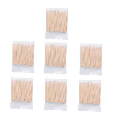 HAPINARY 7packs Disposable Cleaning Swab Sticks Cotton Swab Rods Replacement Multi Makeup Beauty Salon Tools