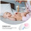 4Pcs Baby Talcum Powder Puff with Short Handles Plush ABS view 3