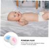 4Pcs Baby Talcum Powder Puff with Short Handles Plush ABS view 4