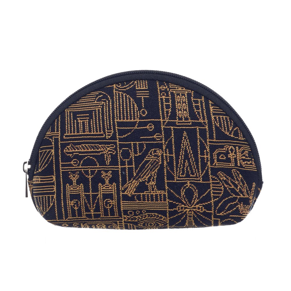 Signare Tapestry Cosmetic Bag Toiletry Makeup Bag for Women In Egyptian Design (COSM-BM-EGYPT)