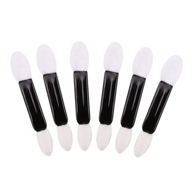MUSISALY 50pcs Double-ended Eyeshadow Brush Applicators for Precision Makeup Smooth Sponge Tips for All Eye Looks for Travel and Daily Use Women Makeup Brush Kit