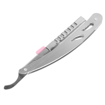 Gogogmee Vintage Folding Shaving Razor Full Steel Manual Beard Eyebrow Shaping Tool for Salon Home Use Lightweight Design for Men