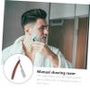 Outanaya Straight Razor for Men Barber Razor Wood Handle Manual Shaving Tool Random Style view 3