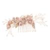 AUTSUPPL Hair Comb for Brides Elegant Rhinestone Headdress for Wedding Engagement Prom Delicate Bridal Hair Accessories for Special Occasions view 1