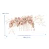 AUTSUPPL Hair Comb for Brides Elegant Rhinestone Headdress for Wedding Engagement Prom Delicate Bridal Hair Accessories for Special Occasions view 3