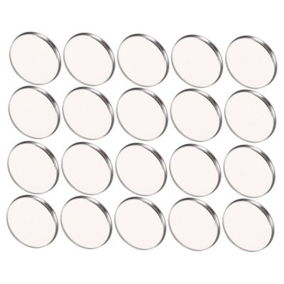 BELLIFFY 20pcs Round Metal Eyeshadow Palette Diy Makeup Kit Storage Tray Holder