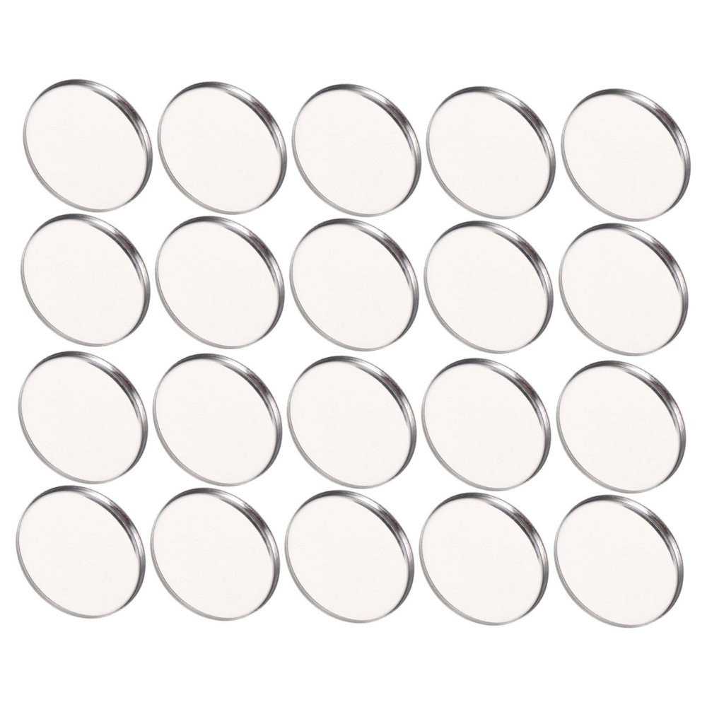 BELLIFFY 20pcs Round Metal Eyeshadow Palette Diy Makeup Kit Storage Tray Holder