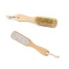 AUTSUPPL Double Sided Foot File Pumice Stone Remover Pig Bristle Brush Scraper Pedicure Tool view 1
