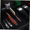 AUTSUPPL Stainless Steel Manual Shaving Razor for Men Classic Straight Barber Razor Wood Handle Suitable for Professional Barbers and Home Use Random Style view 4