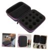 BIUDECO Essential Oil Storage Bag with Slots for Bottles Shockproof Eva Hard Shell Protection Case for Safe Travel and Organization Purple view 1