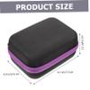 BIUDECO Essential Oil Storage Bag with Slots for Bottles Shockproof Eva Hard Shell Protection Case for Safe Travel and Organization Purple view 3