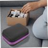 BIUDECO Essential Oil Storage Bag with Slots for Bottles Shockproof Eva Hard Shell Protection Case for Safe Travel and Organization Purple view 4