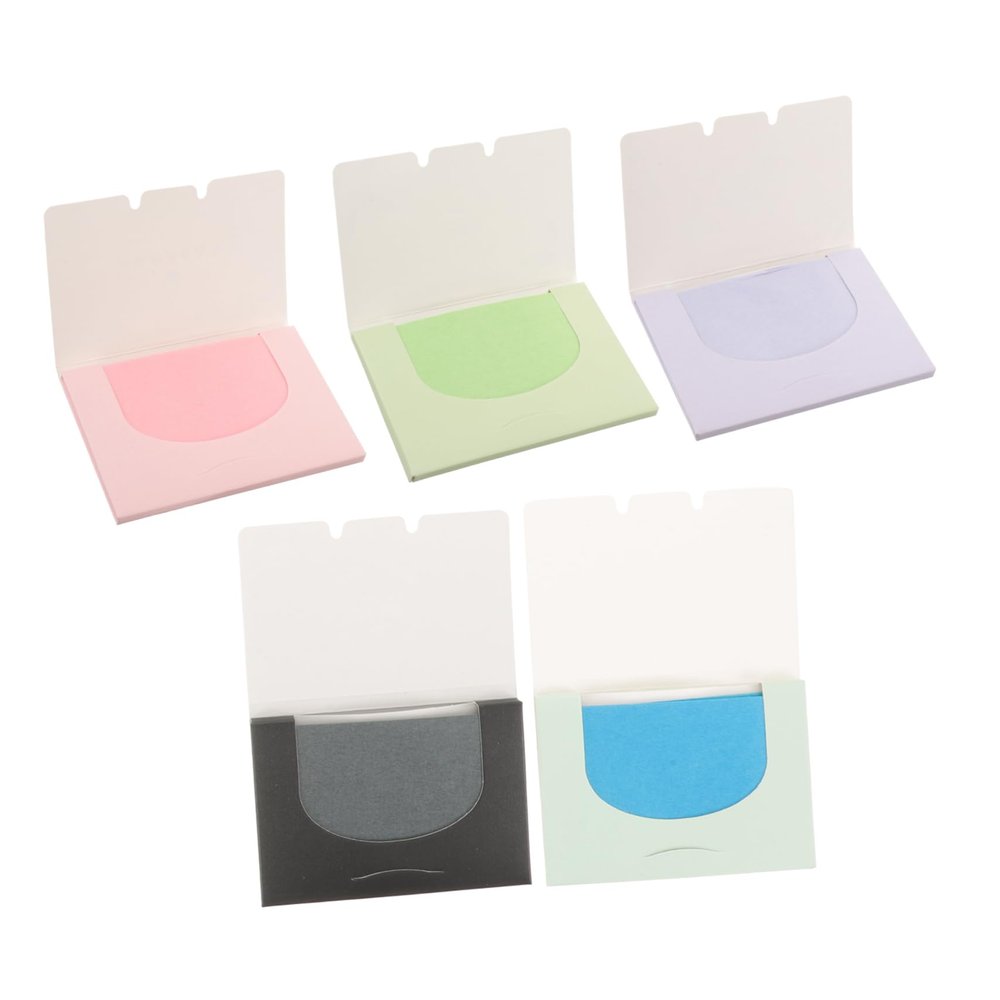 BIUDECO Oil Control on The Go 500 Pack Facial Oil Blotting Sheets Oily Skin Care Makeup Blotting Paper Fragrant Tea Scented Sheets Random Color