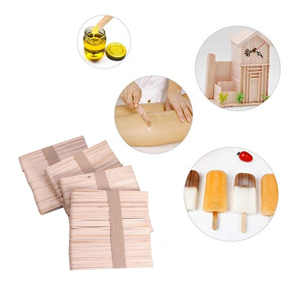 BELLIFFY 400pcs Hair Removal Strips and Wax Sticks Set Nonwoven Depilatory Paper for Smooth Skin for Professional and Home Use and Gentle Skin
