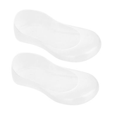 BCOATH Full Silicone Gel Socks Heel Protector for Women Plantar Fasciitis Relief Heel Grips Foot Care White